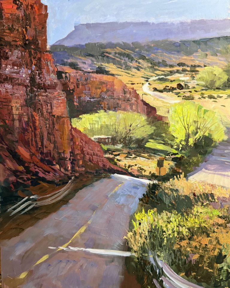 Anda Styler, North of Santa Fe NM, Acrylic, 20x16 inches, $1400