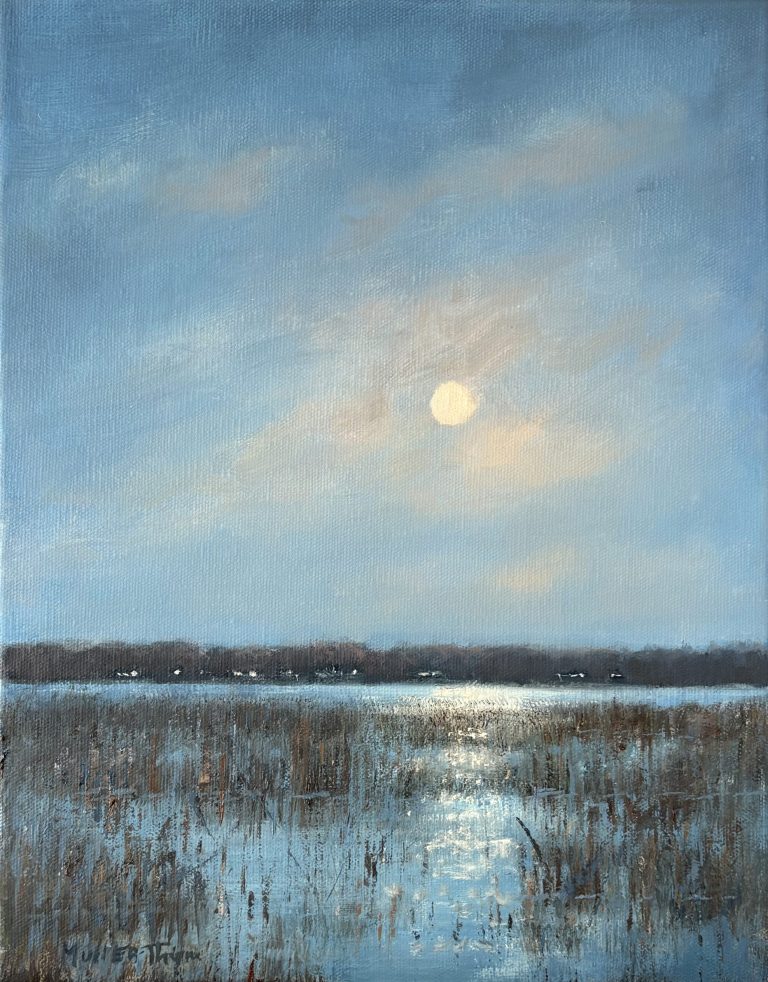 Kim Muller-Thym, Moon River, Oil on linen, 14x11 inches, $1400