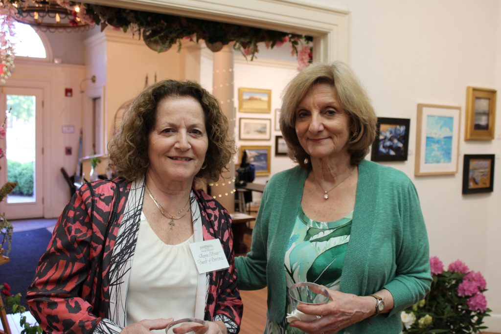 Catching up at the Spring Soiree