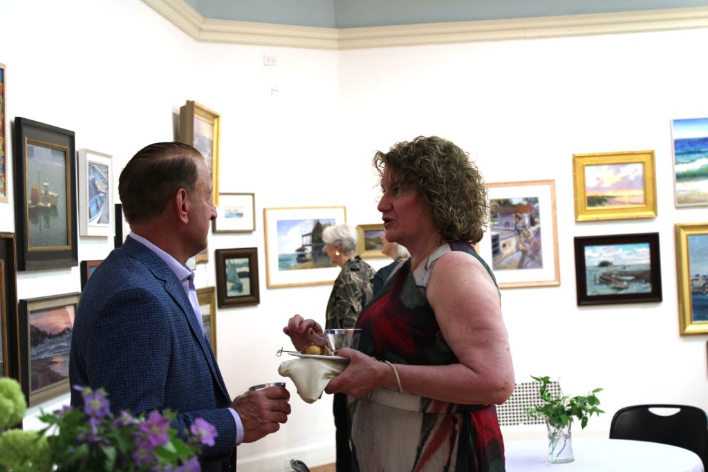 Conversing at the Soiree