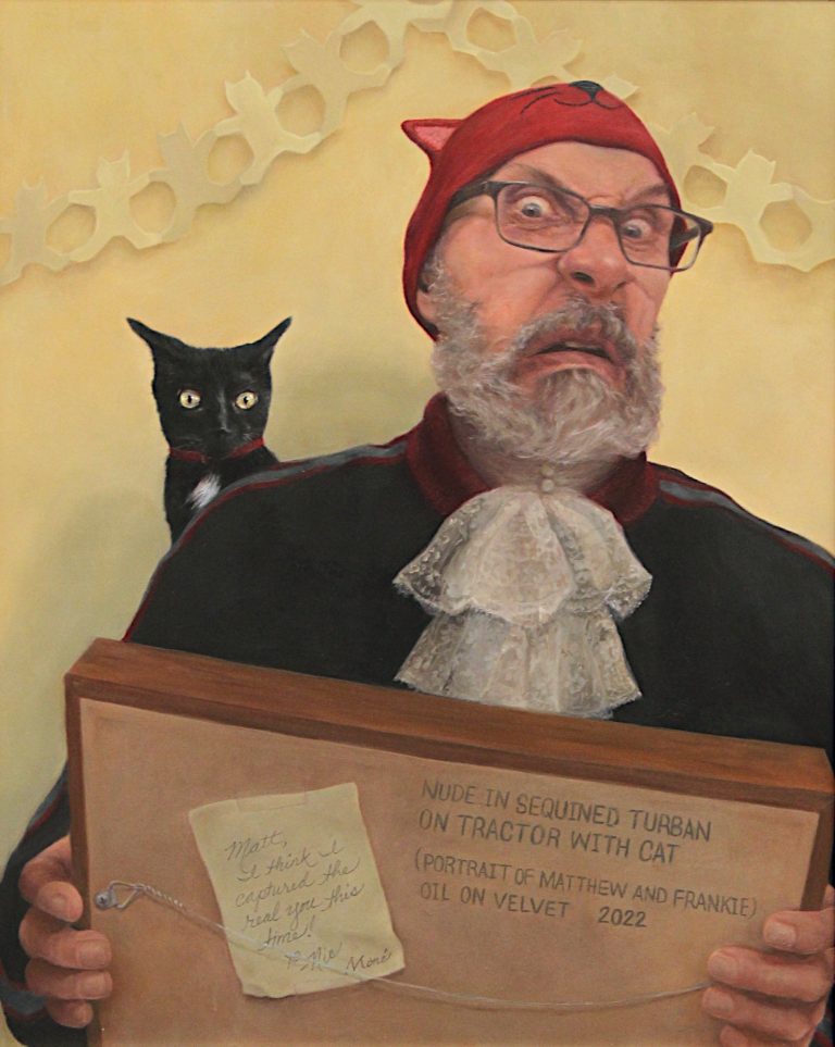 Nicole Monte, The Unveiling (Portrait of Matthew Innis and Frankie), oil