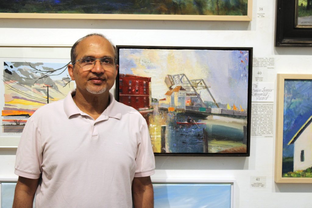 Sunil Howlader with His Award Winning Piece