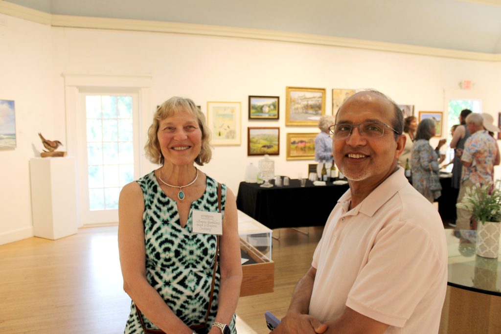Two of our Artists Lorraine and Sunil talking about Art