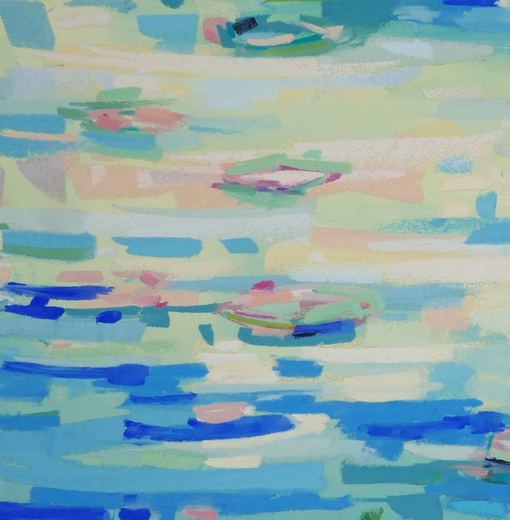 Diana Rogers, Color Rhythms Pondside, pastel