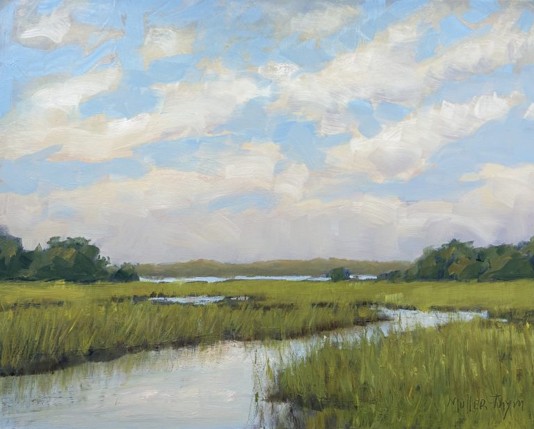 Kim Muller-Thym, Moving On, Oil on Panel, 9x12 inches, $1000