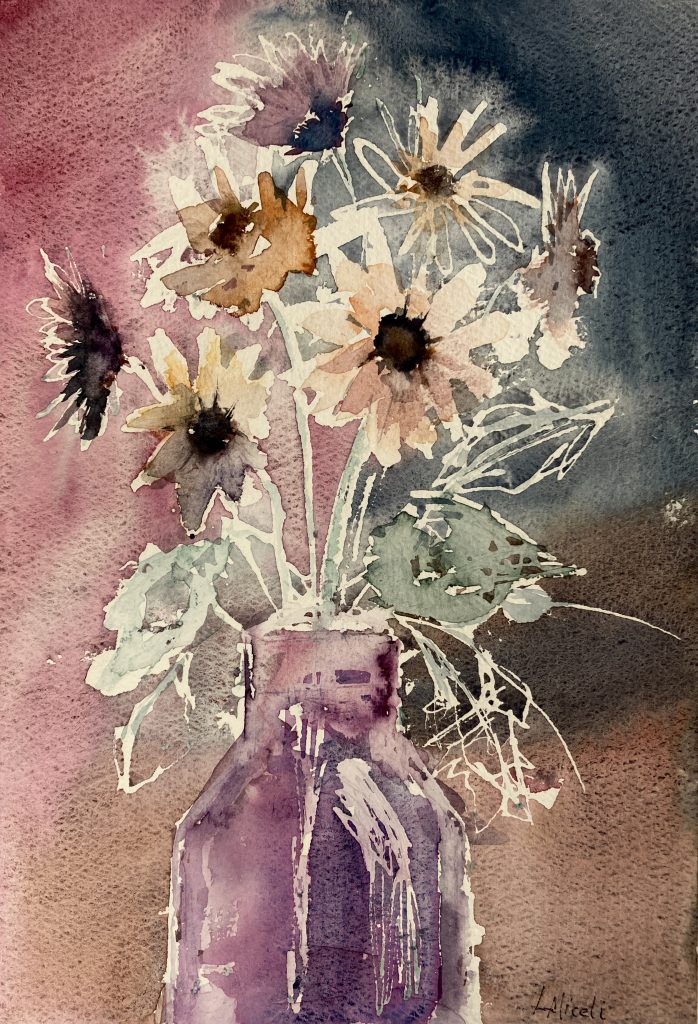 Wildfowers,Watercolor, Lisa Miceli
