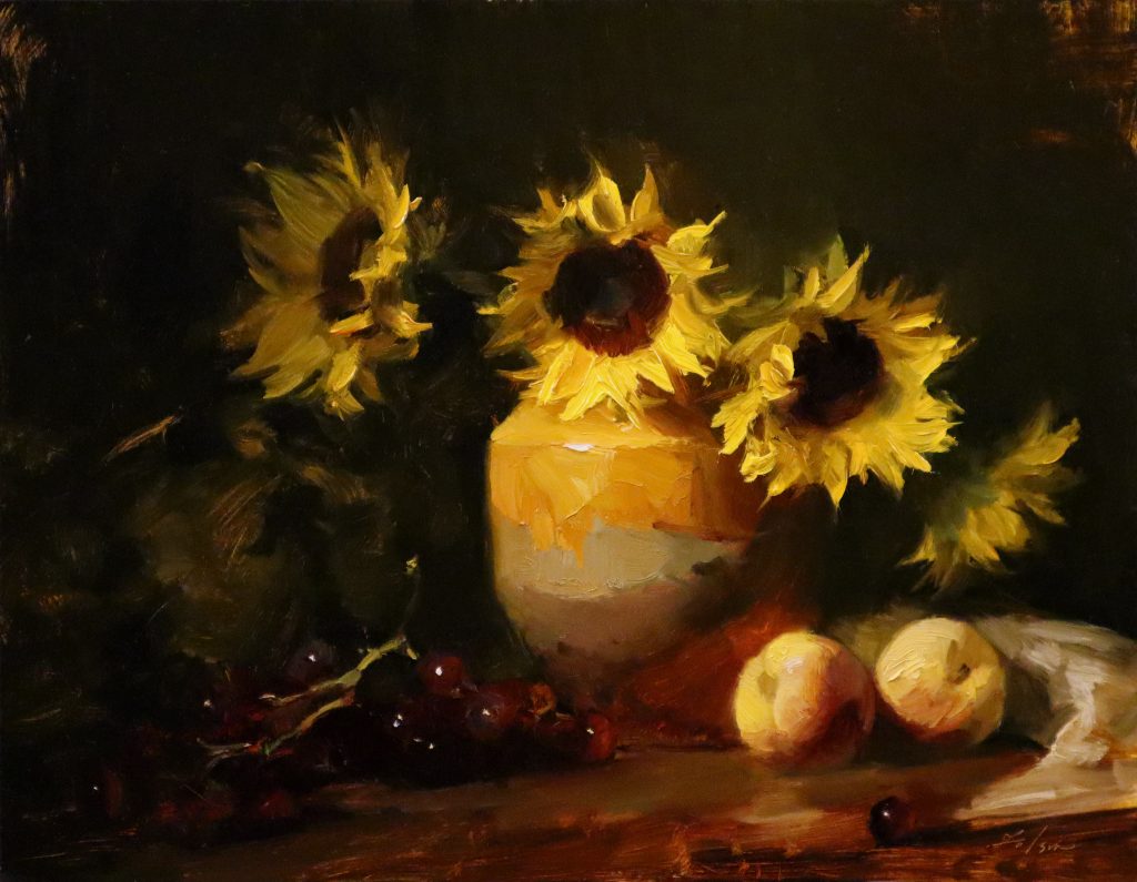 Folsom Kelli Provencal Sunflowers Oil 14x18