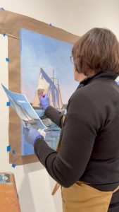 Sarah Baskin Brayer painting