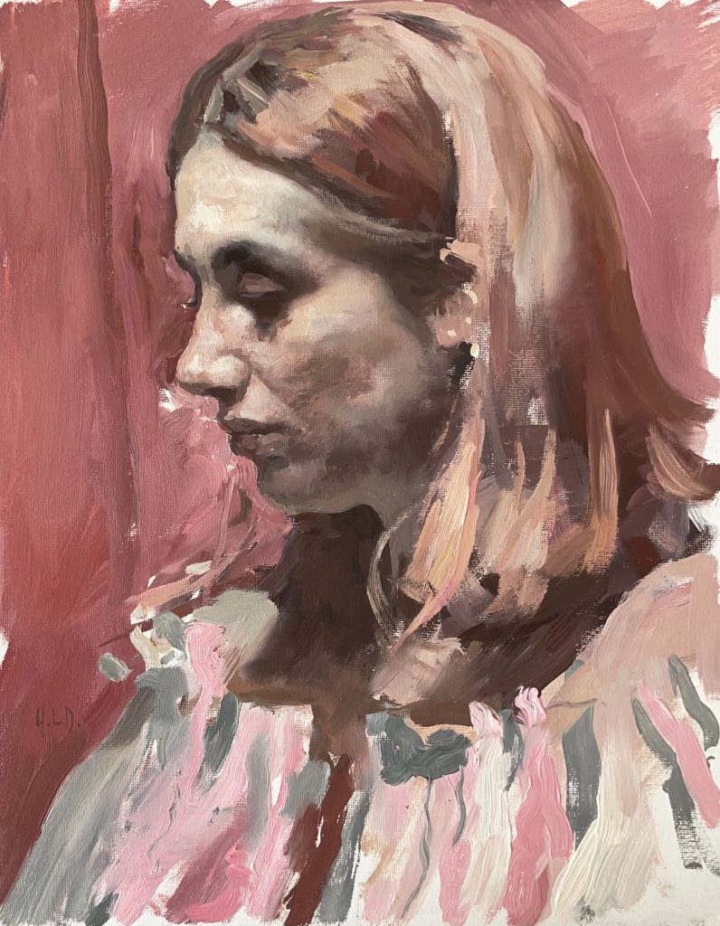 Hollis Dunlap, "Martina", oil on panel