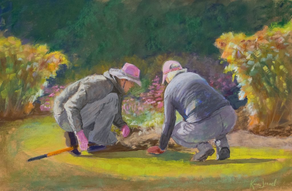 Karen Israel, "Growing Closer", pastel