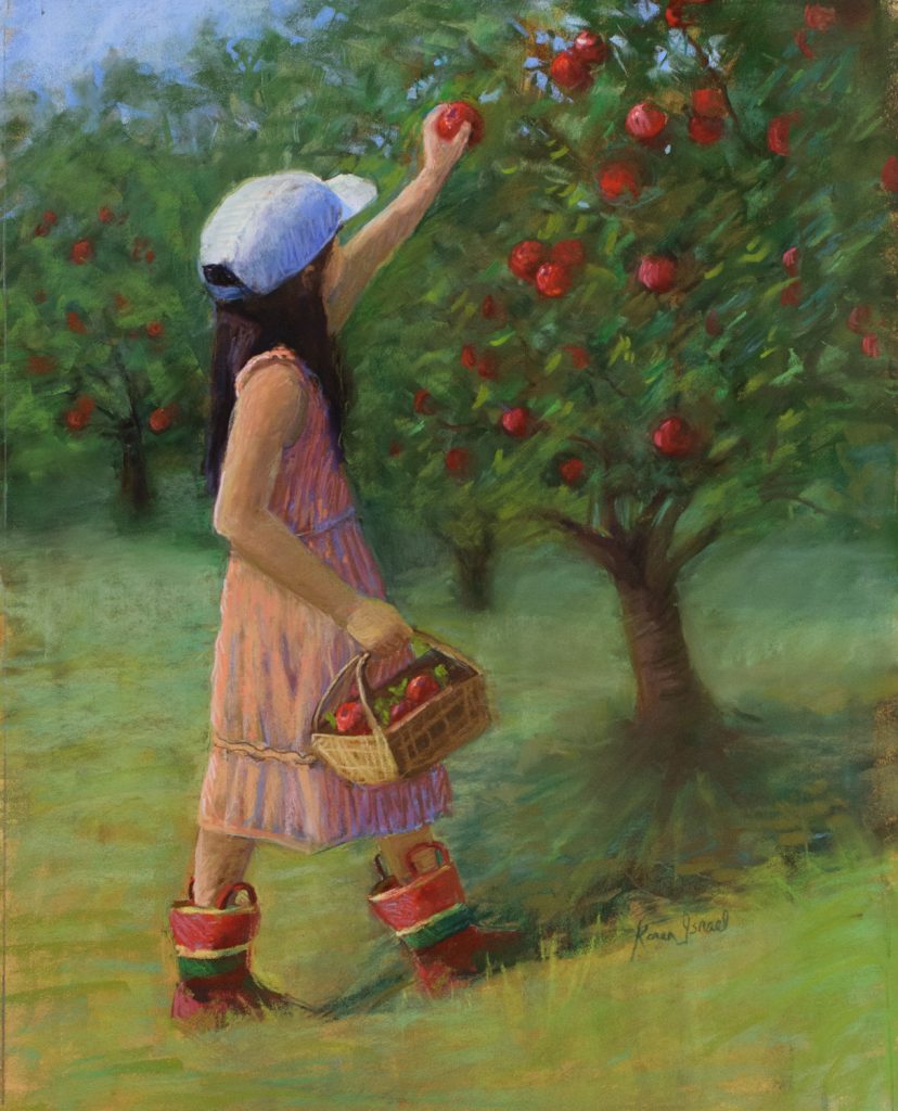 Karen Israel, "They Grow So Fast", pastel