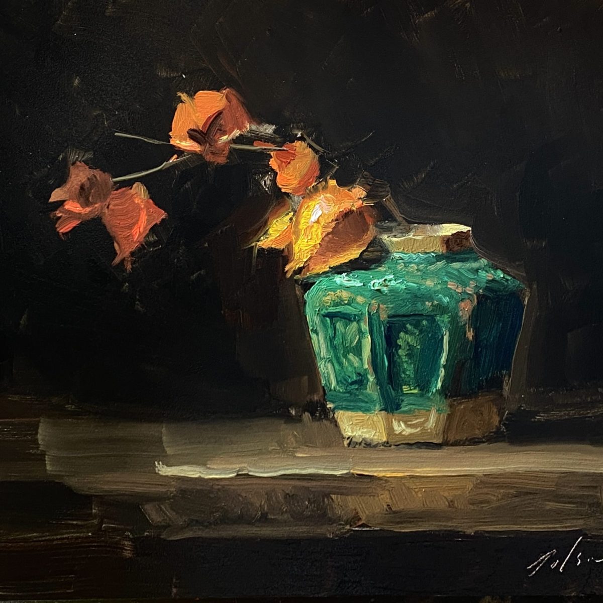 Kelli Folsom Chinese-Lanterns-and-Green-Ginger-Jar-scaled